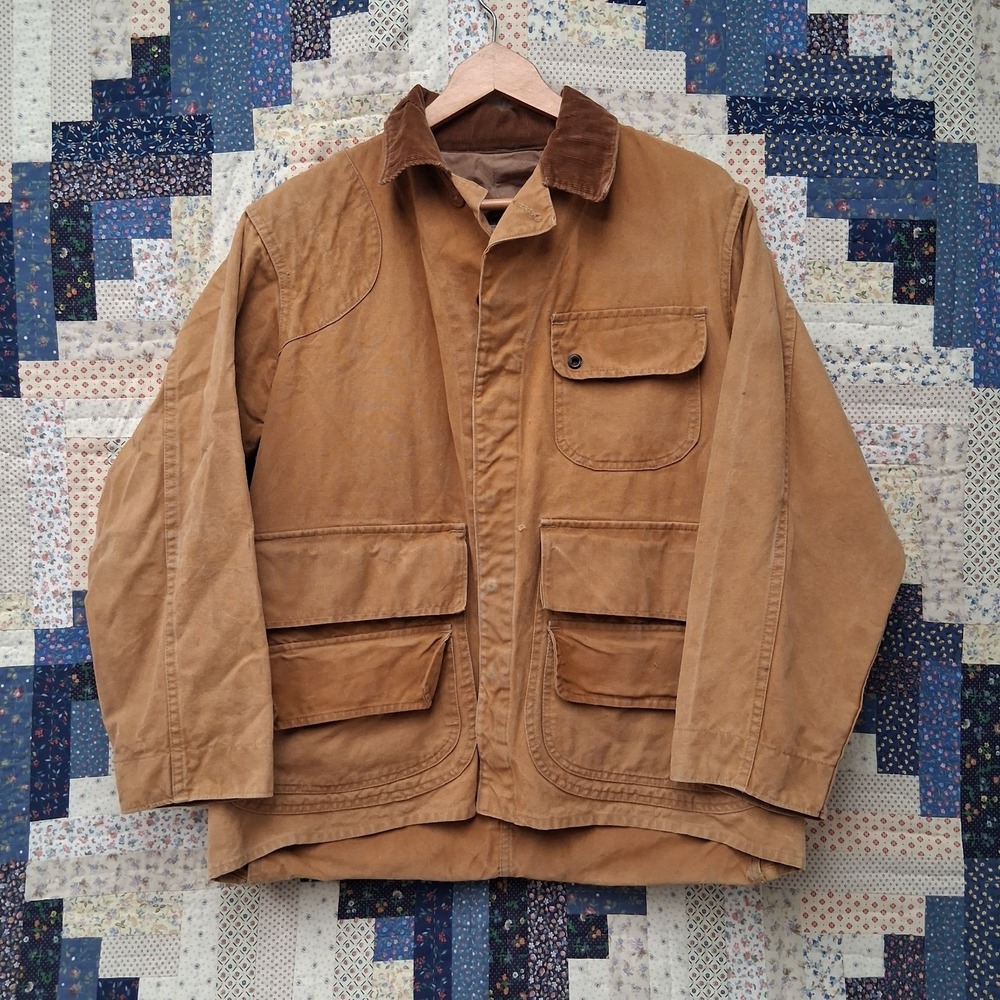 True Vintage 1940s 1950s Hinson Bodyguard Canvas Hunting Jacket Size 42